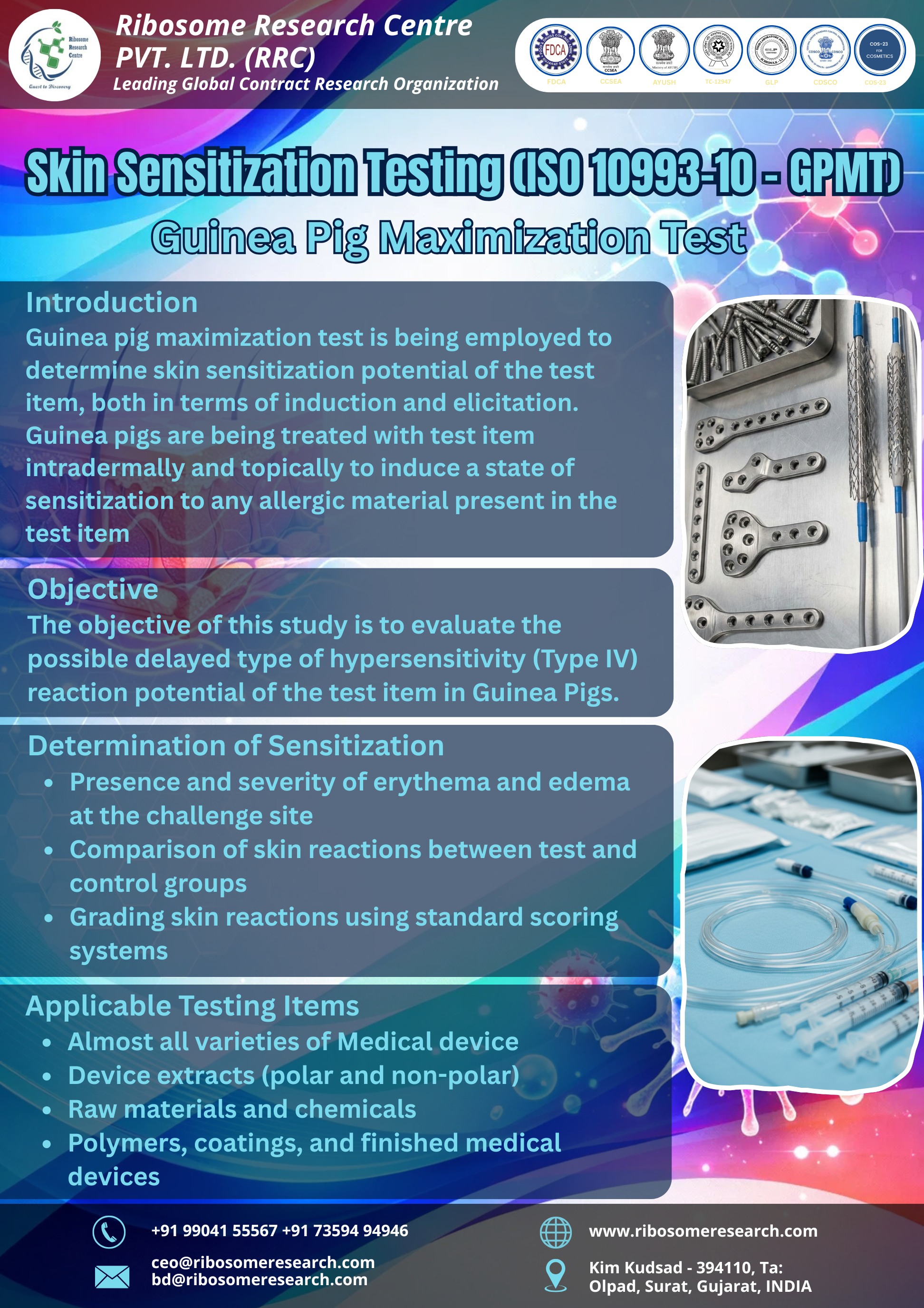 Skin Sensitization Testing (ISO 10993-10 – GPMT)